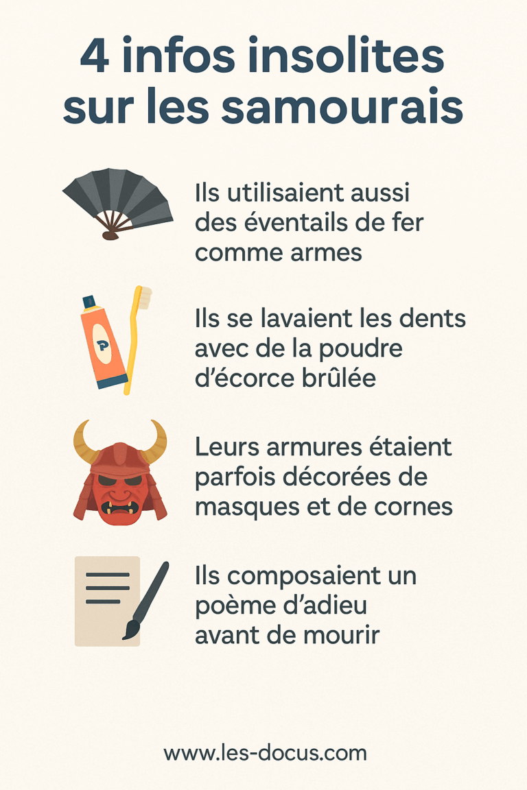 Infographie | 4 infos insolites sur les samouraïs