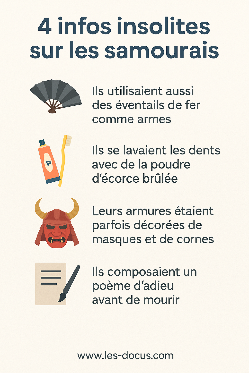 4 infos insolites sur les samouraïs