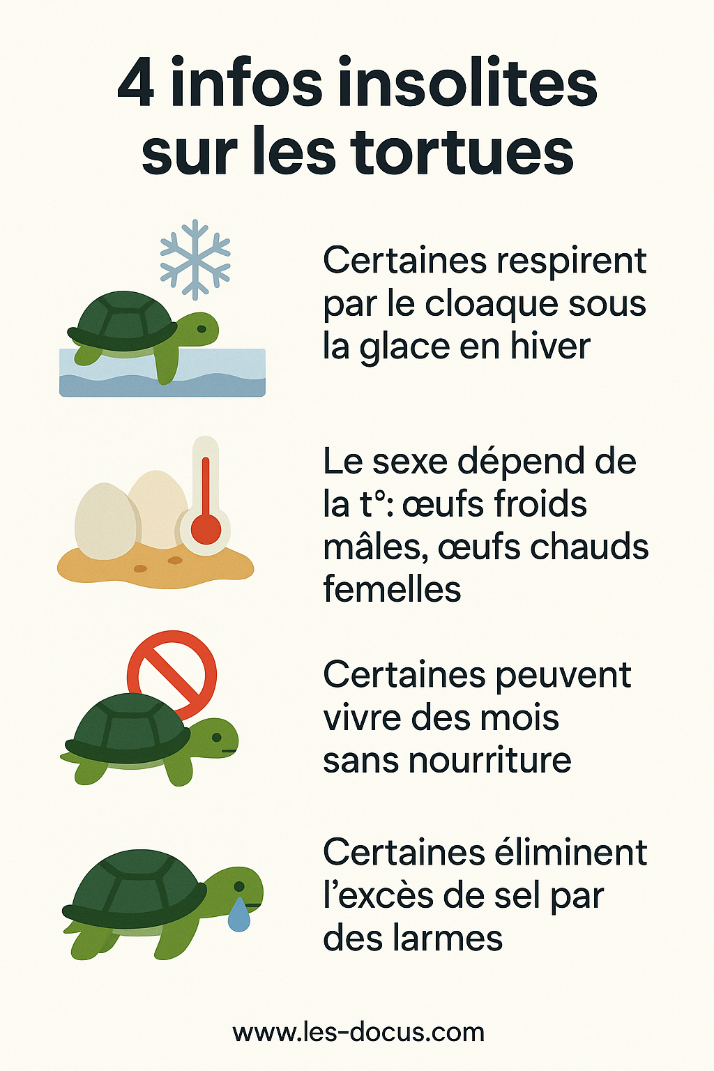 4 infos insolites sur les tortues