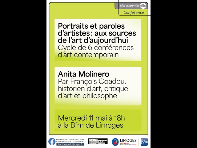 Portraits et paroles d’artistes : aux sources de l’art d’aujourd’hui : Anita Molinero