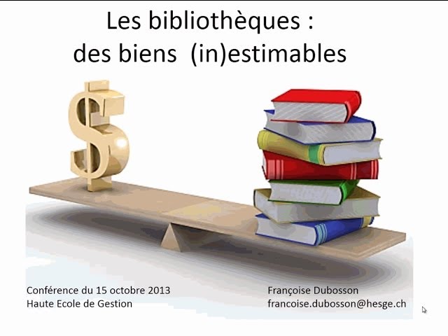 La valeur des bibliothèque