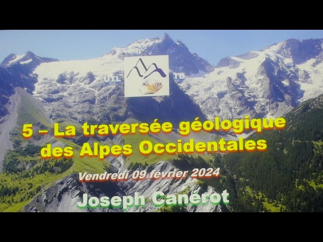 Traversée géologique des Alpes Occidentales