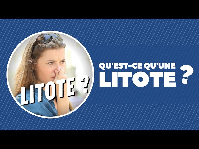 Qu'est-ce qu'une litote ?