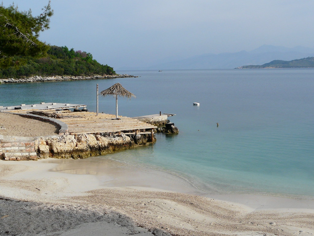 La plage de Ksamil en Albanie