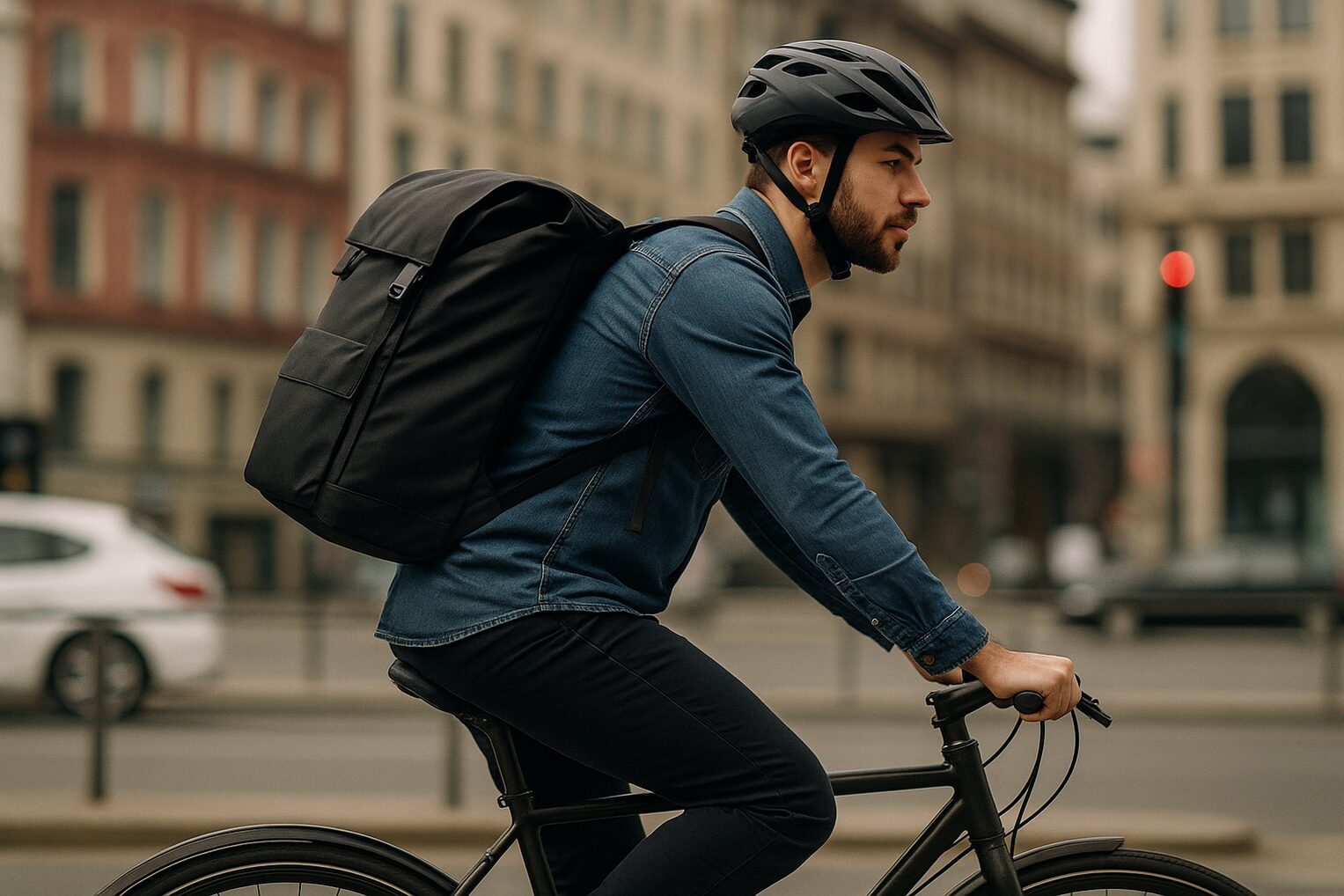 sac à dos homme à vélo