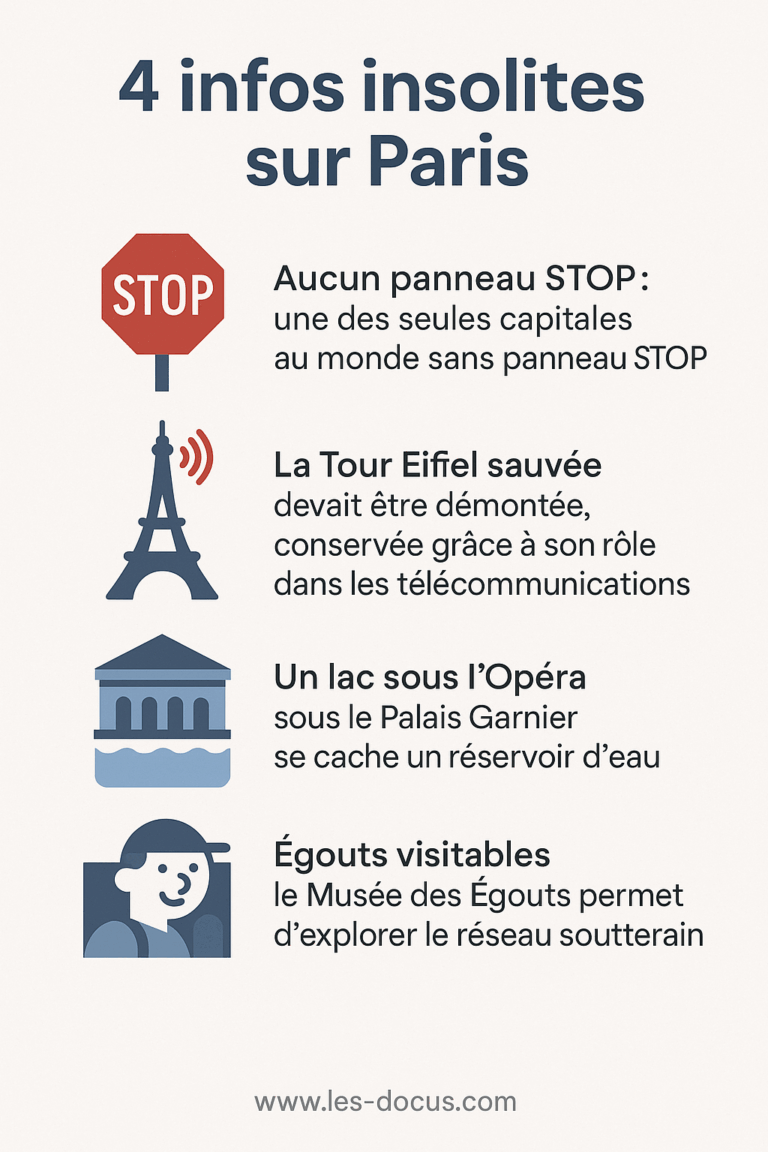 Infographie | 4 infos insolites sur Paris