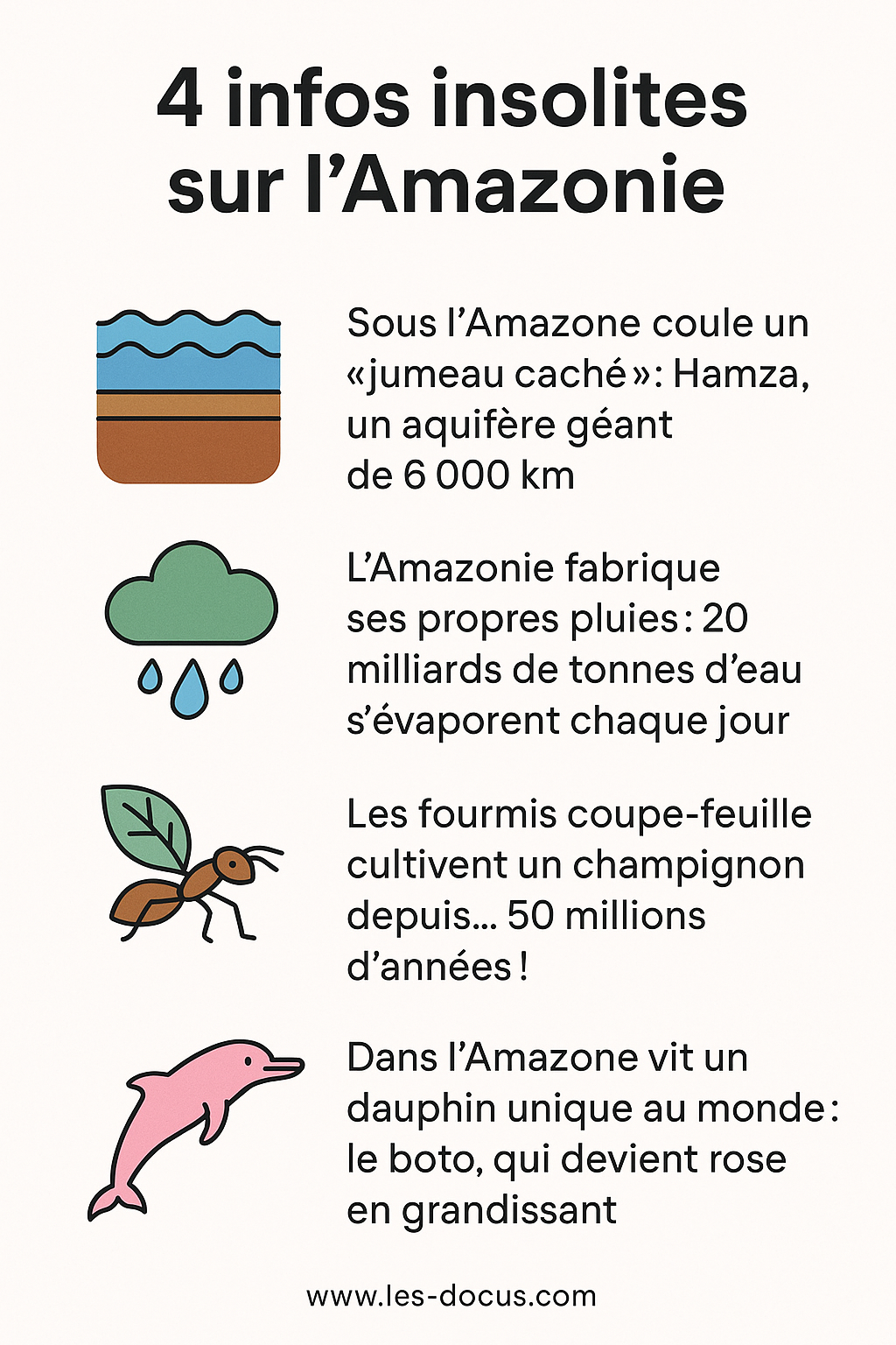 Infographie | 4 infos insolites sur l’Amazonie