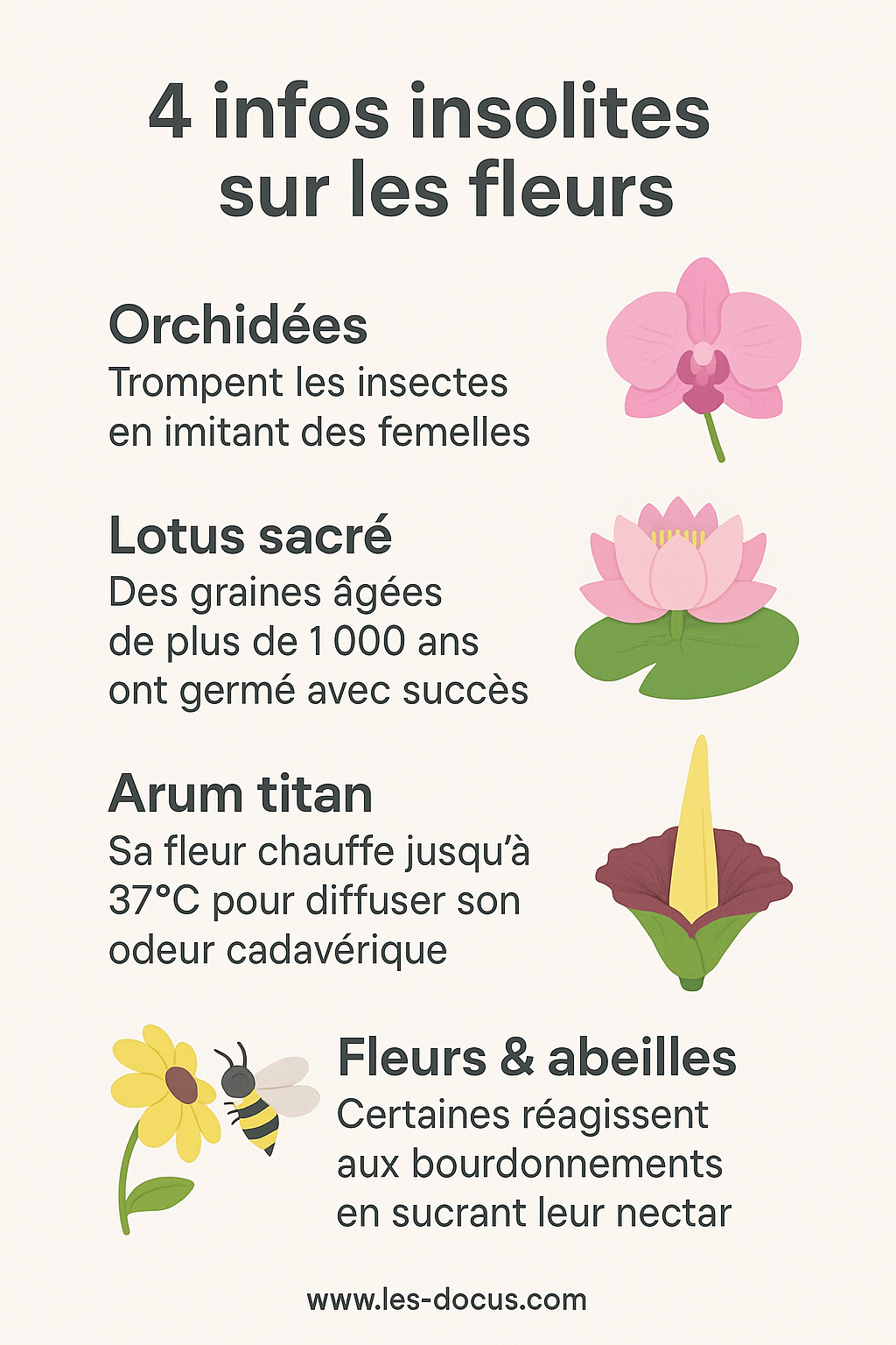 4 infos insolites sur les fleurs