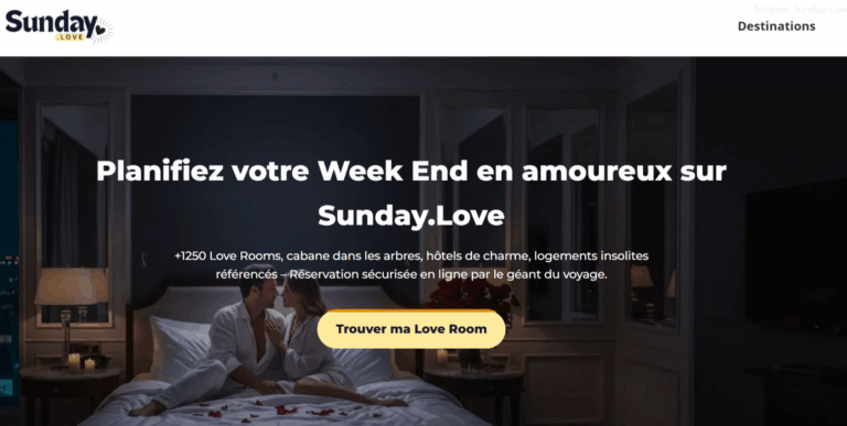 Article | Sunday.love : la plateforme de réservation dédiée aux love rooms en France