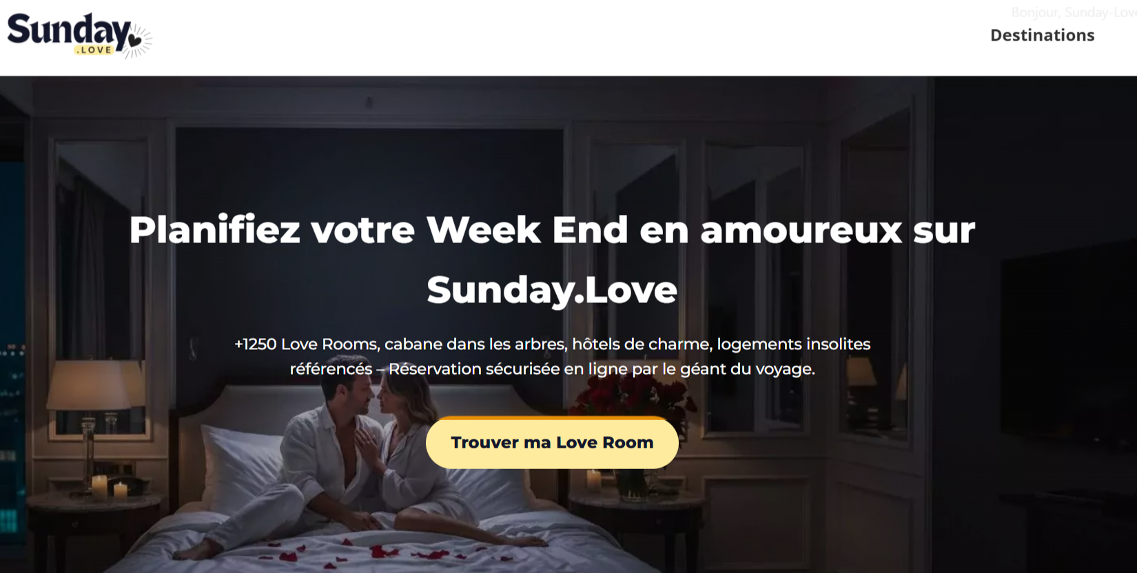 Sunday.love : la plateforme de réservation dédiée aux love rooms en France