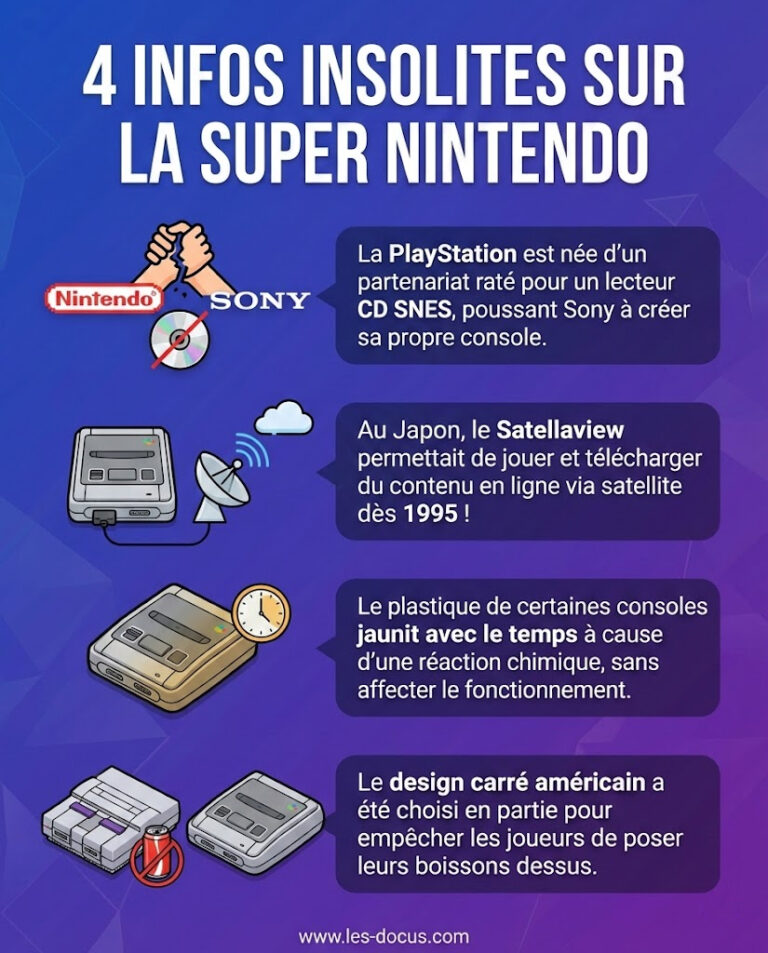 Infographie | 4 infos insolite sur la Super Nintendo