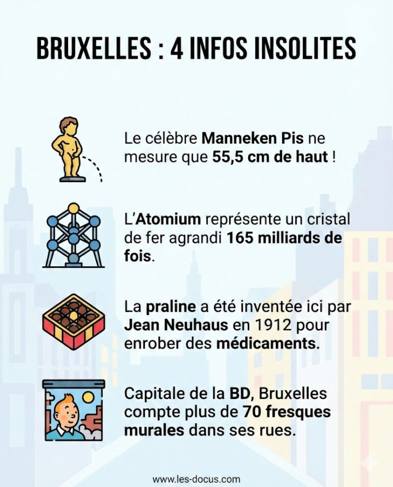 Infographie | 4 infos insolites sur Bruxelles