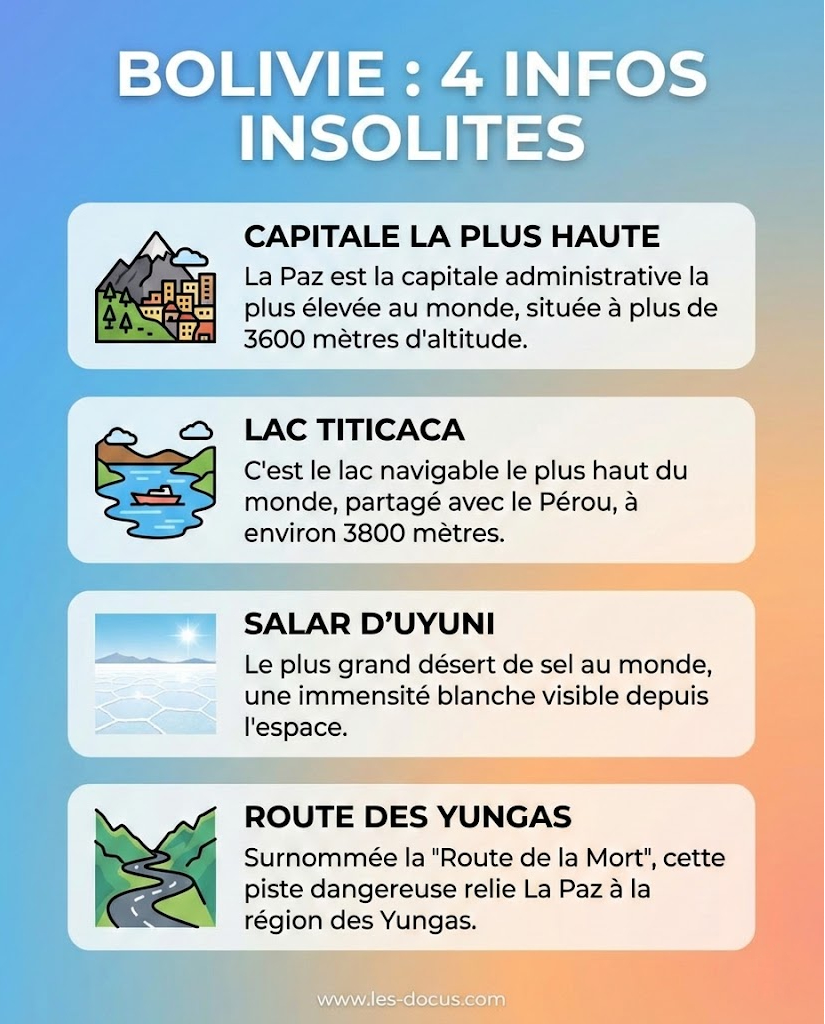 4 infos insolites sur la Bolivie