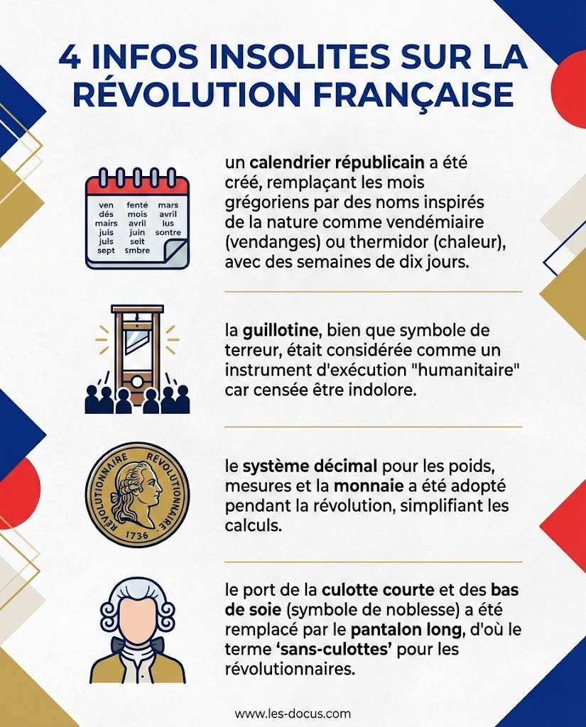 4 infos insolites sur la révolution française