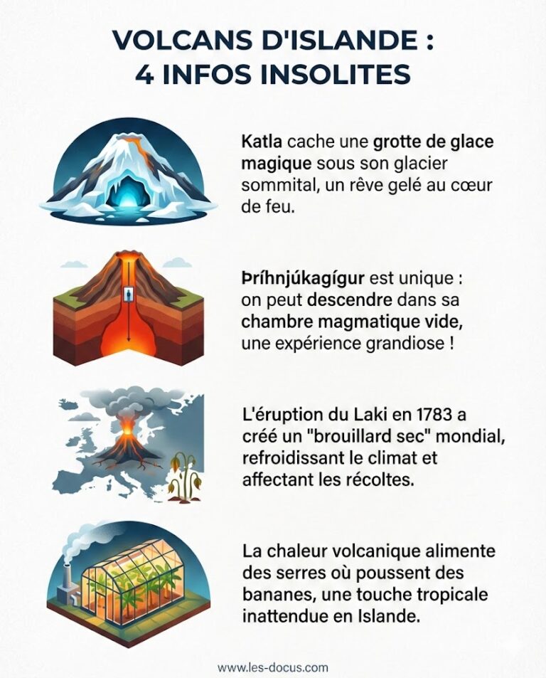 Infographie | 4 infos insolites sur les volcans d’Islande
