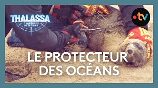 Il sauve des otaries étranglées par le plastique