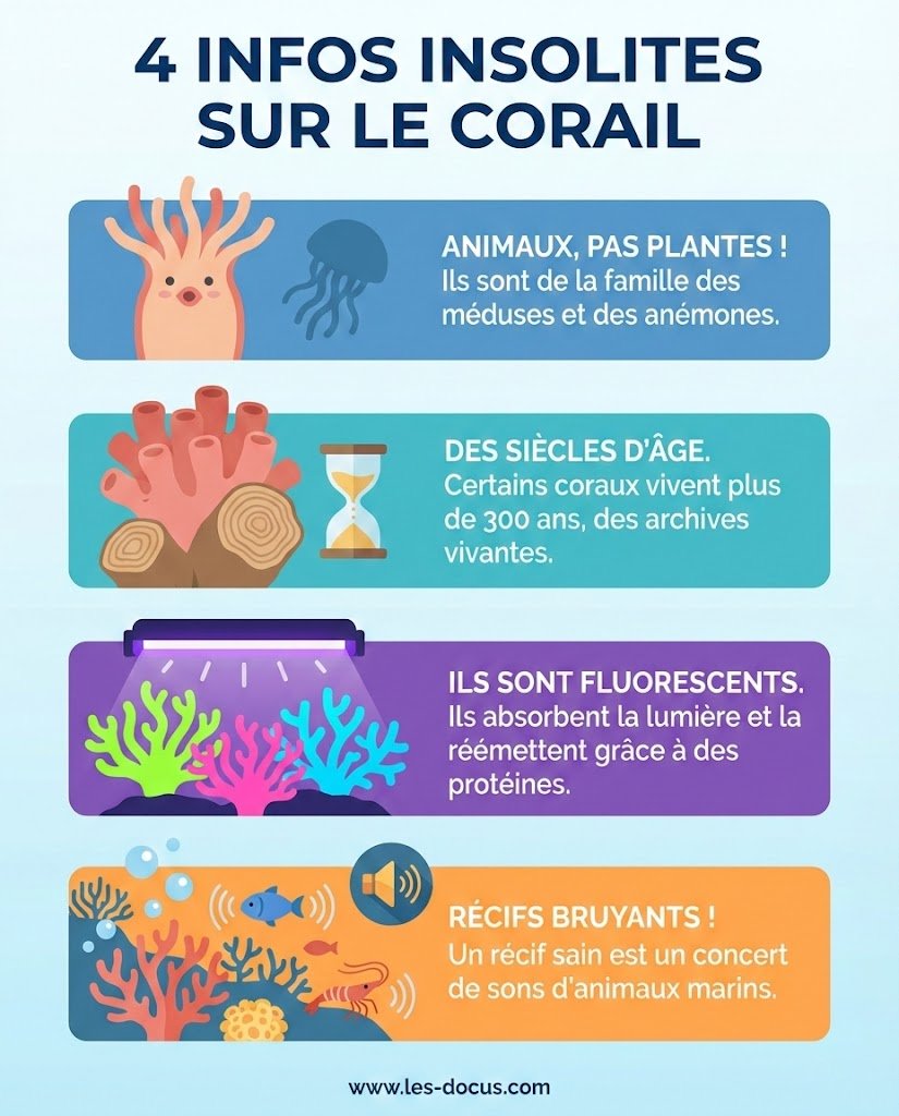 4 infos insolites sur le corail