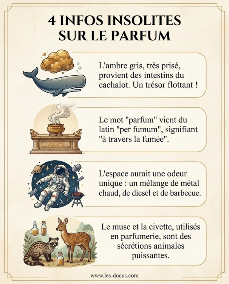 Infographie | 4 infos insolites sur le parfum