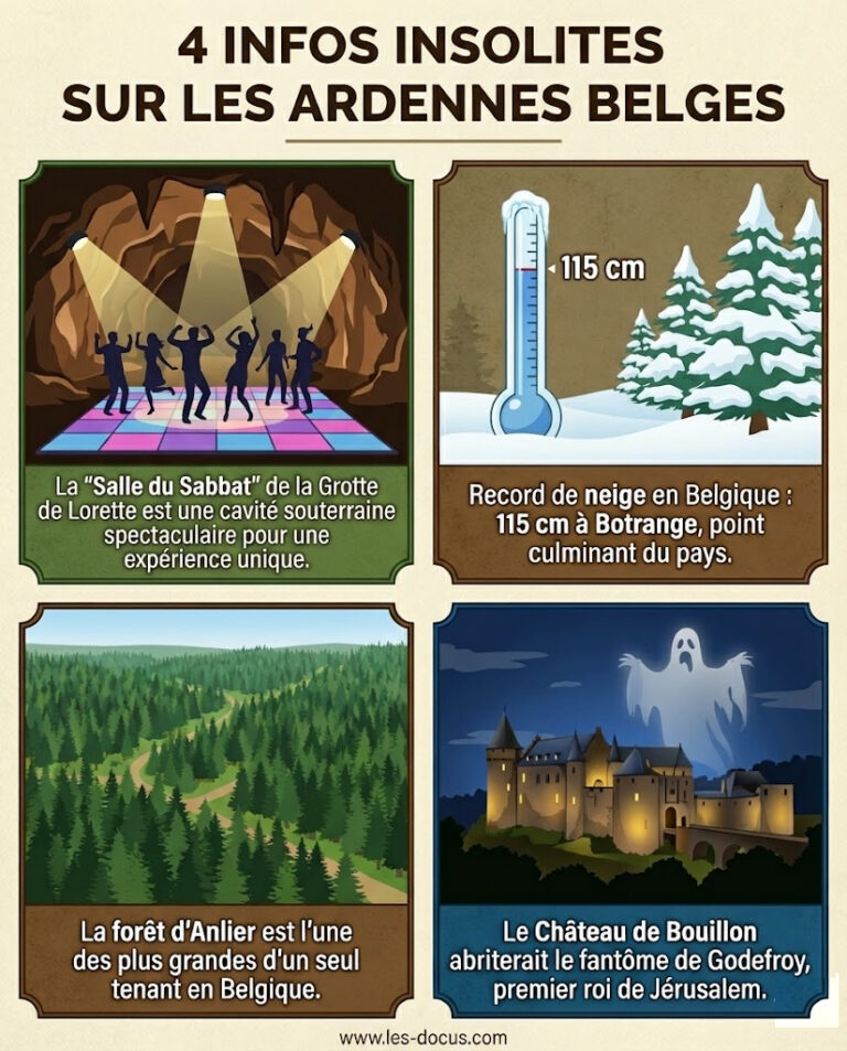 Infographie | 4 infos insolites sur les Ardennes belges