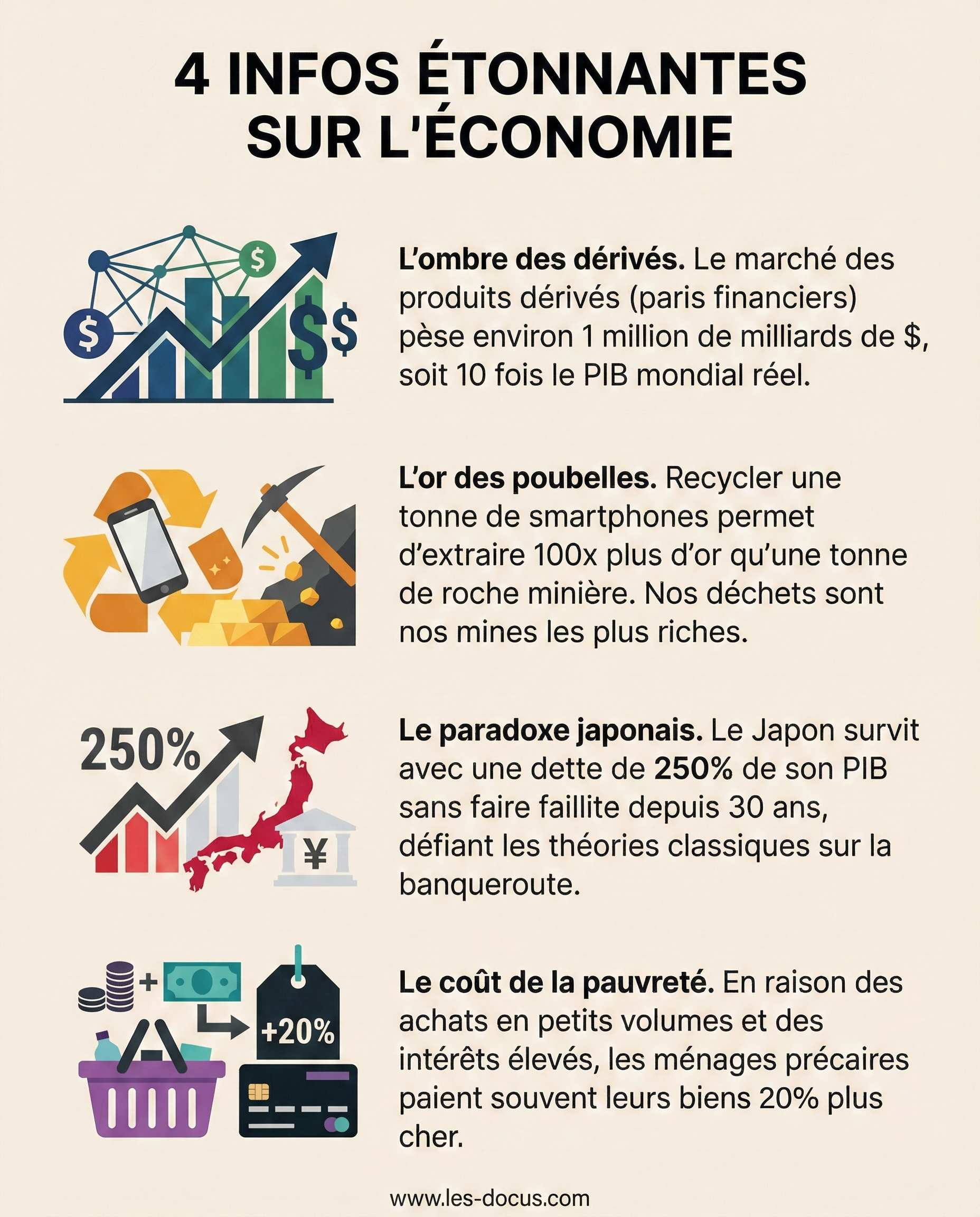 4 infos étonnantes sur l&rsquo;économie
