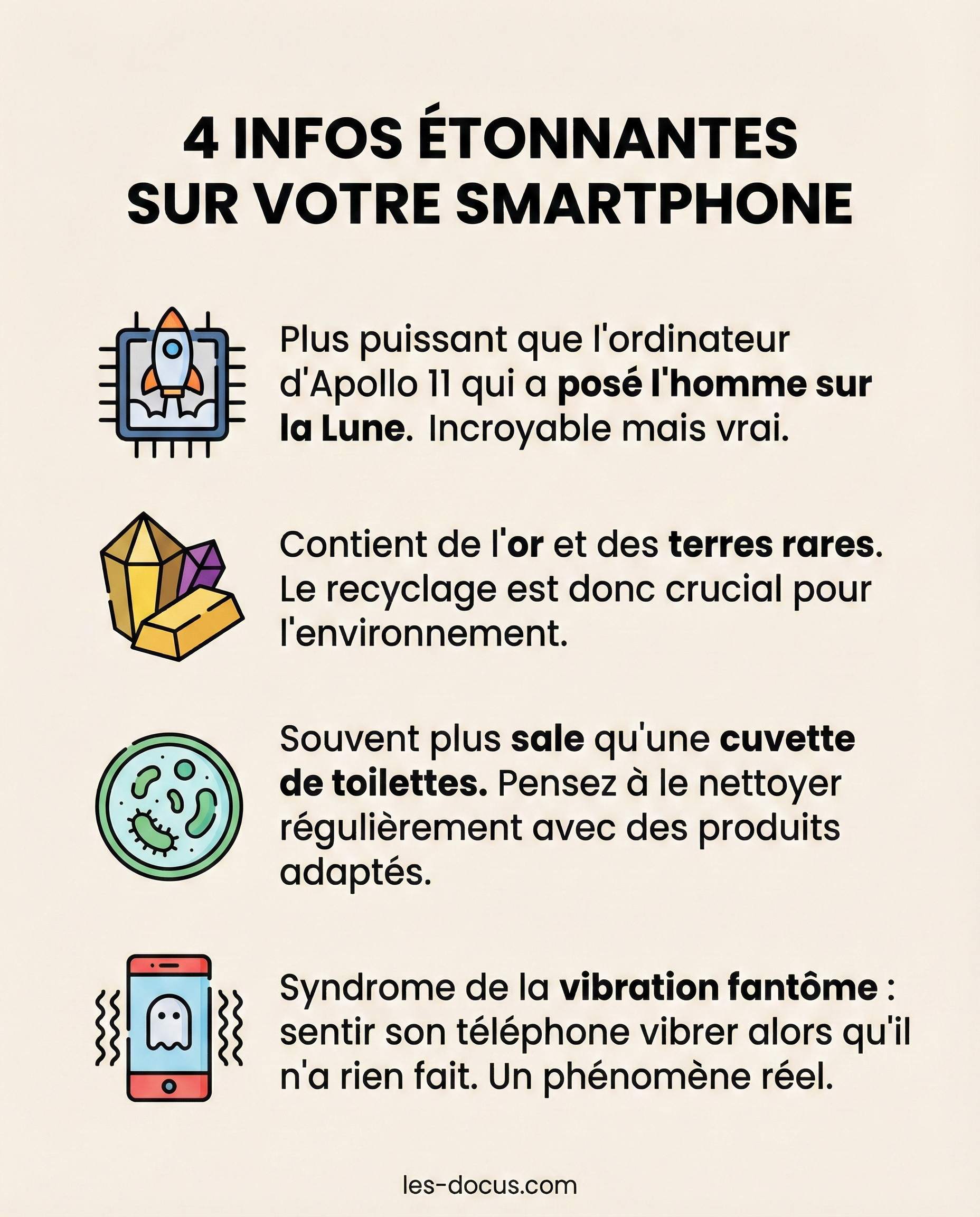 4 infos étonnantes sur votre smartphone