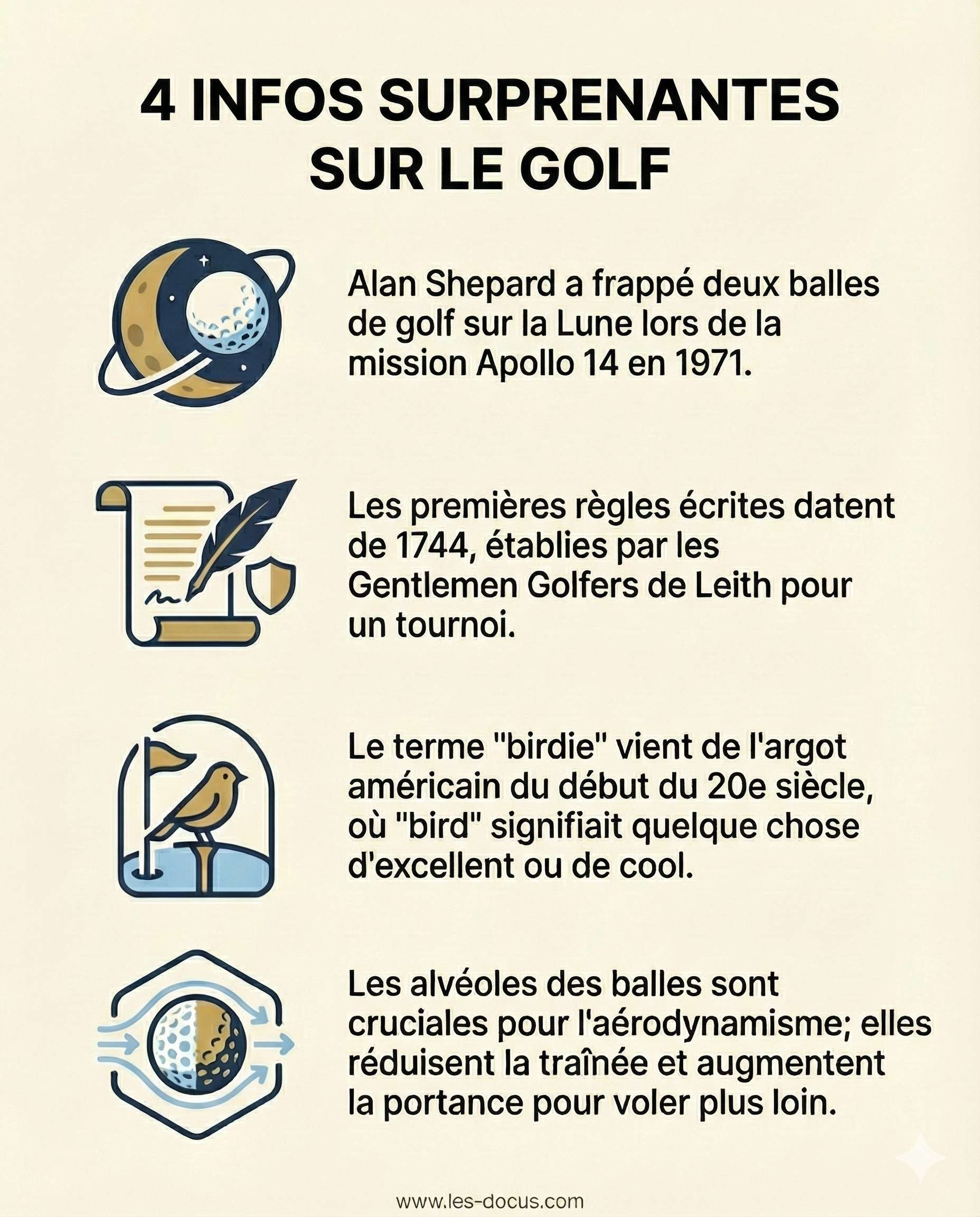 4 infos surprenantes sur le golf