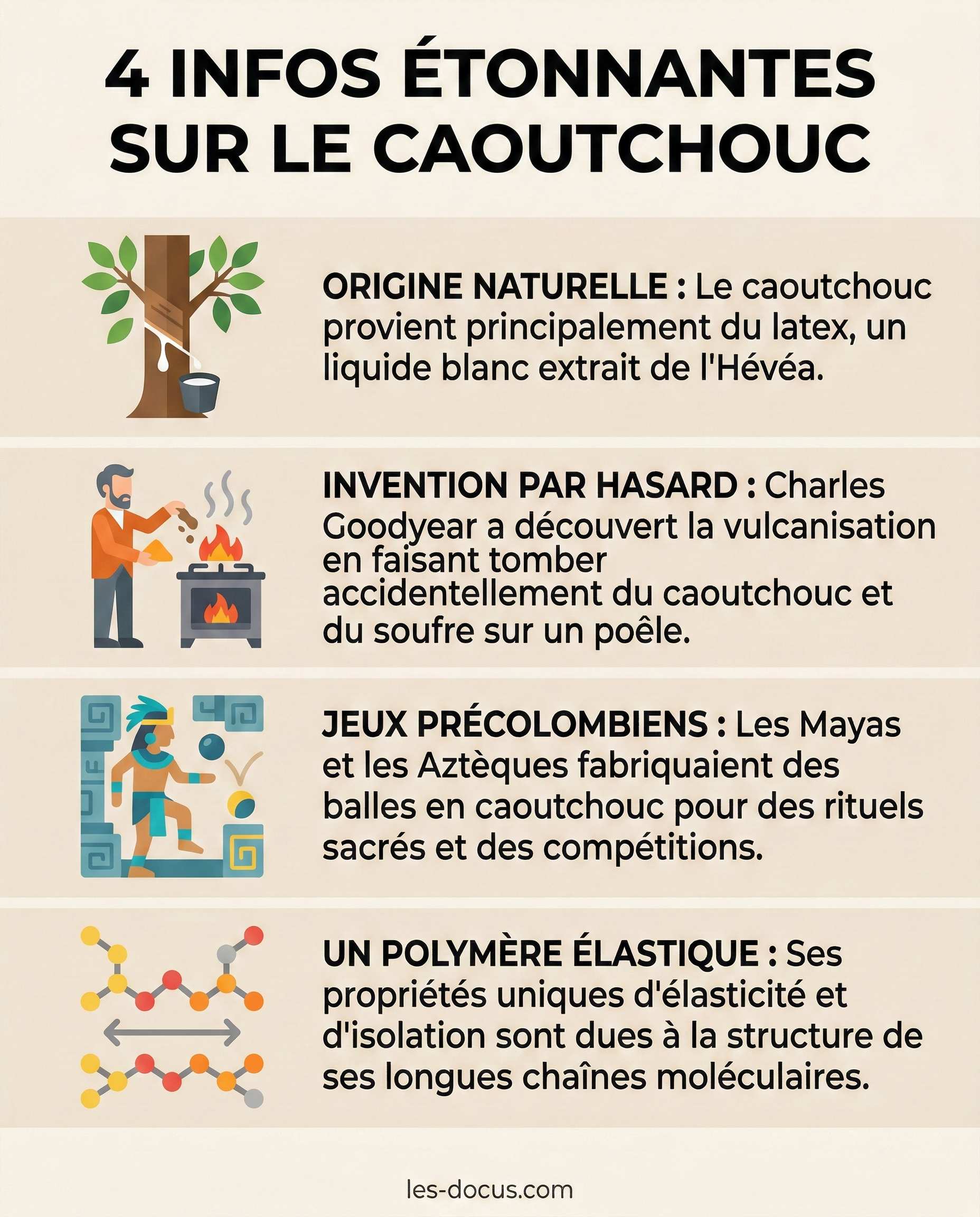 4 infos étonnantes sur le caoutchouc