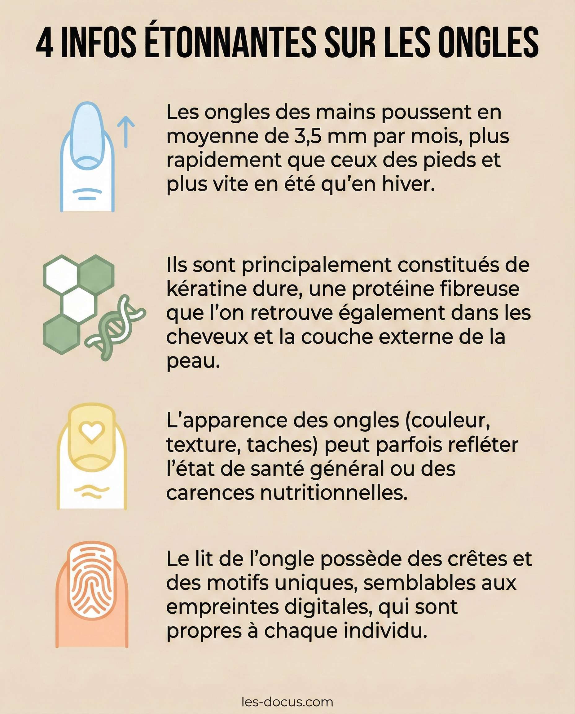 4 infos étonnantes sur les ongles
