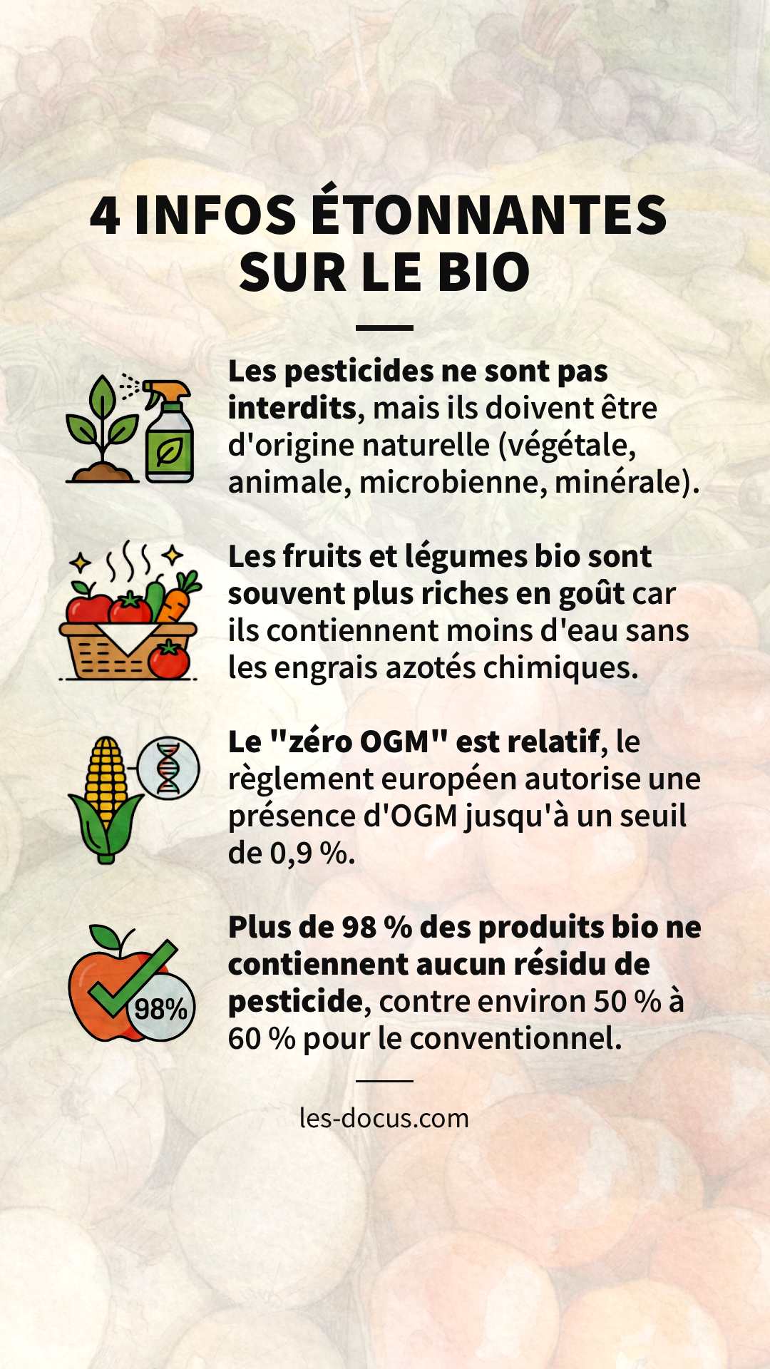 4 infos étonnantes sur le bio