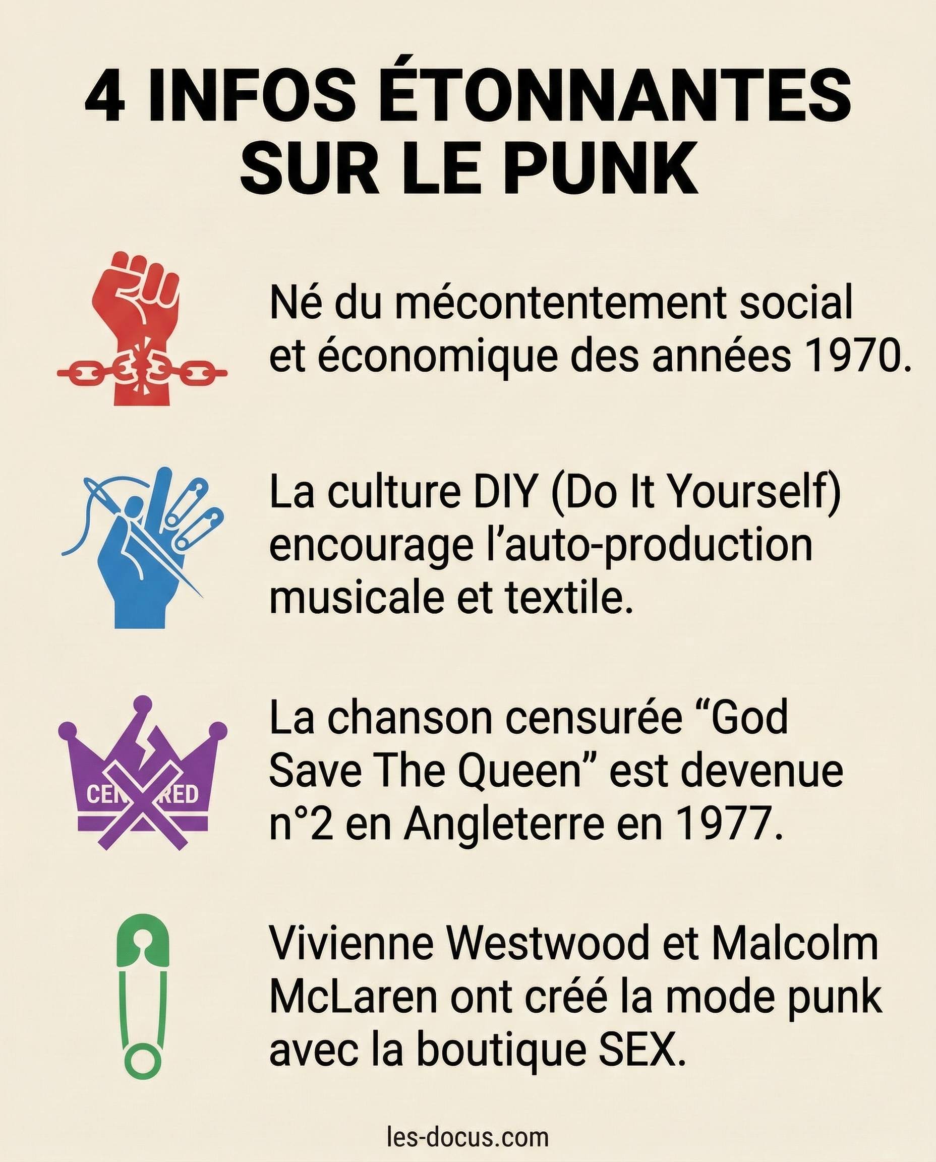 4 infos étonnantes sur le punk