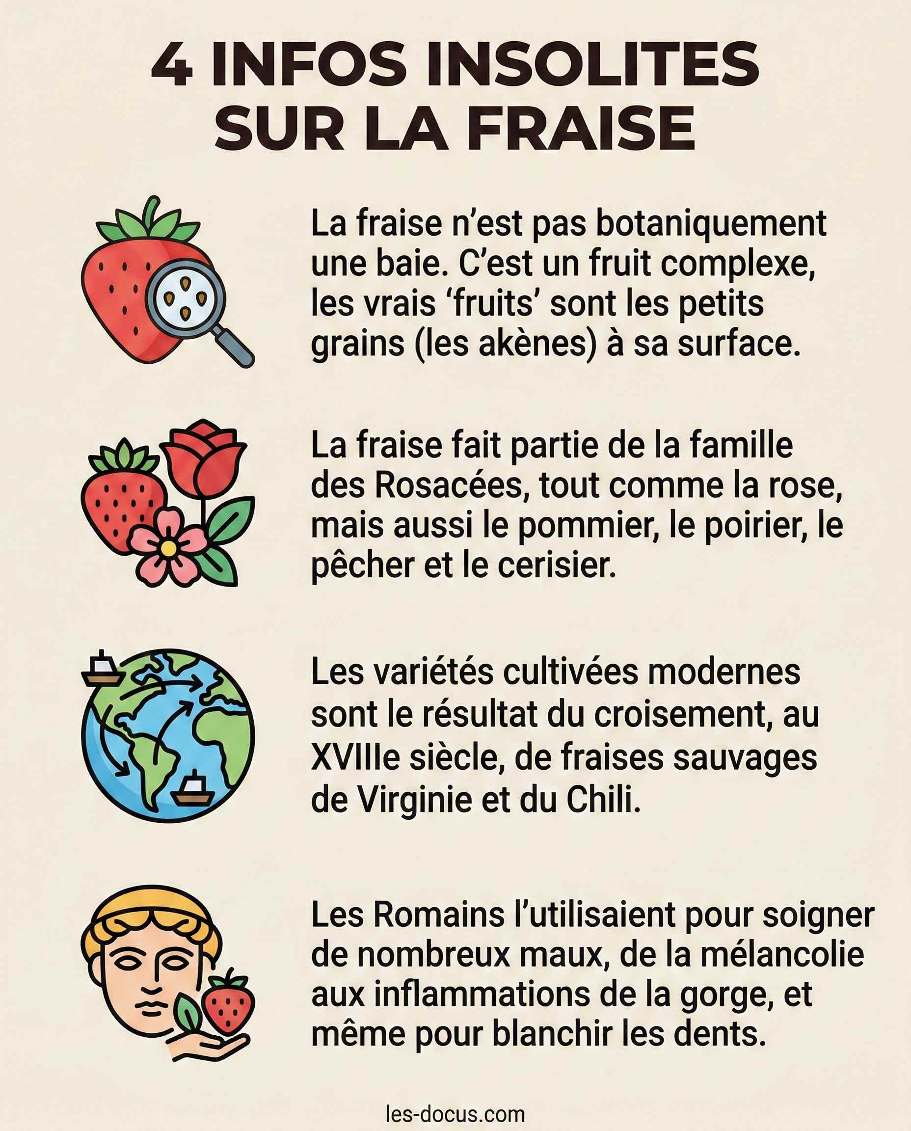 4 infos insolites sur la fraise