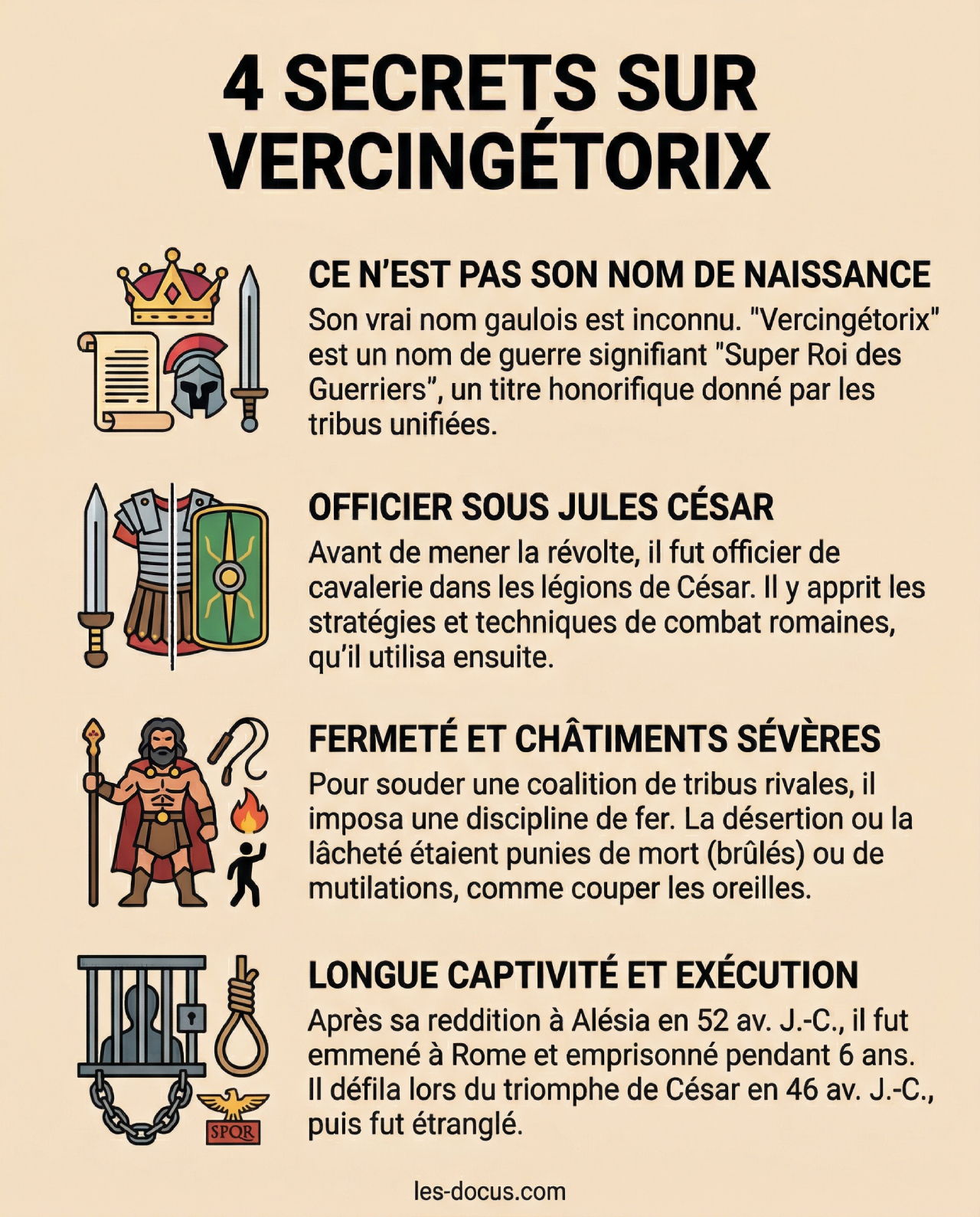 4 secrets sur Vercingétorix