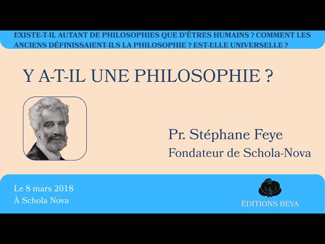 Y a-t-il une philosophie ?