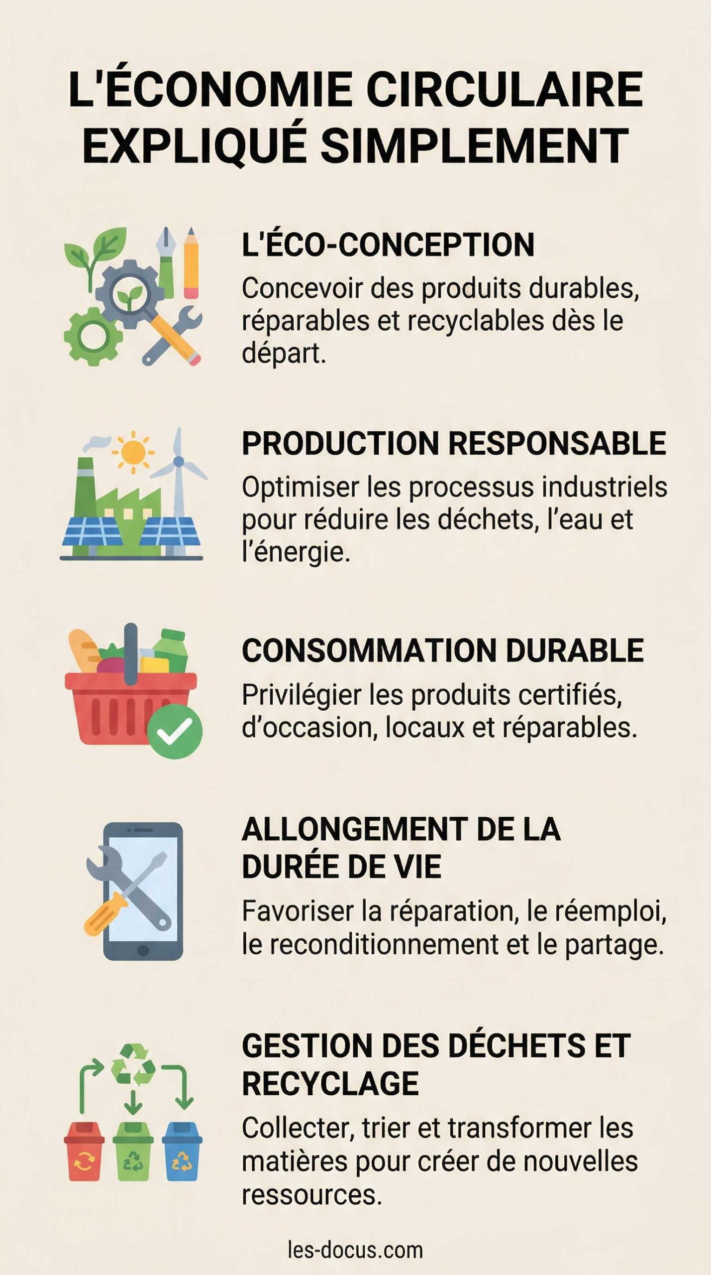 L&rsquo;économie circulaire expliqué simplement