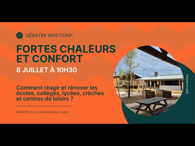 Fortes chaleur et confort d&rsquo;&eacute;t&eacute; dans les b&acirc;timents scolaires